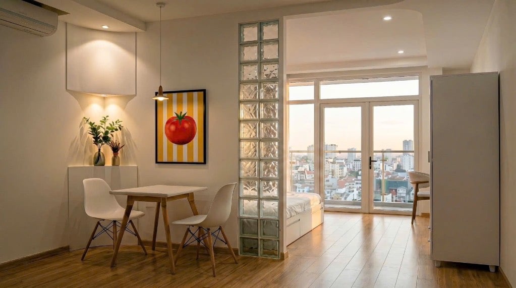 Cho thuê căn hộ dịch vụ 50m2 Lê Văn Duyệt, Bình Thạnh, tiện nghi đầy đủ