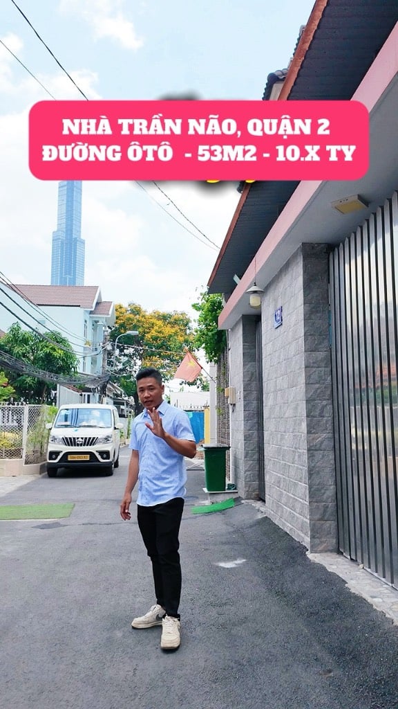 BÁN NHÀ MẶT TIỀN KINH DOANH SÁT TRẦN NÃO, QUẬN 2 - 53M2 (3x17.5M) - VIEW LANDMARK 81 - 10 TỶ