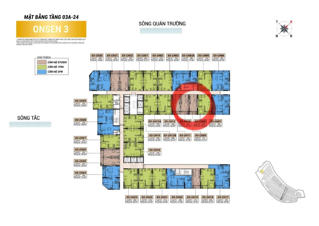 Quỹ thưởng căn Studio giá tốt nhất còn lại ở Onsen 3 - Sở hữu chỉ từ 466 triệu - Charmora City