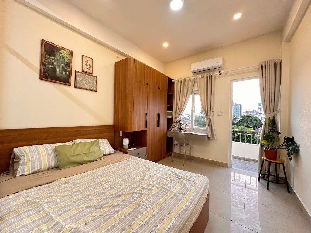 CHO THUÊ CĂN HỘ 1PN XÔ VIẾT NGHỆ TĨNH, BÌNH THẠNH, BAN CÔNG THOÁNG MÁT