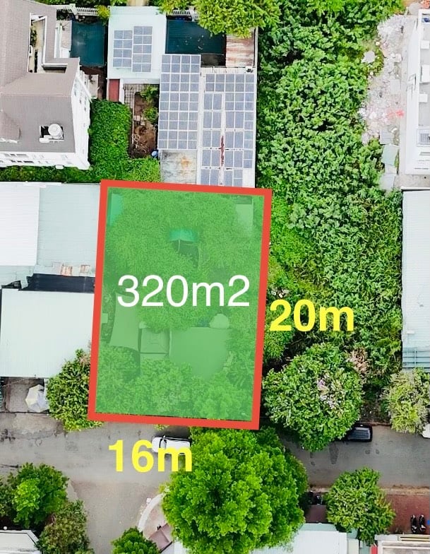 BÁN ĐẤT NỀN LIÊN PHƯỜNG, QUẬN 9, DT 320M2, GẦN KDC NAM LONG, GIÁ 20 TỶ