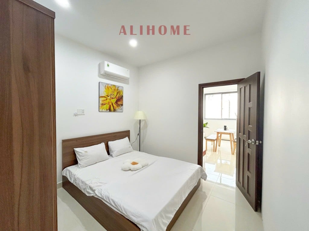 Cho thuê căn hộ Trần Bình Trọng Bình Thạnh, 1 phòng ngủ cửa sổ lớn, 45m2 phòng khách rộng
