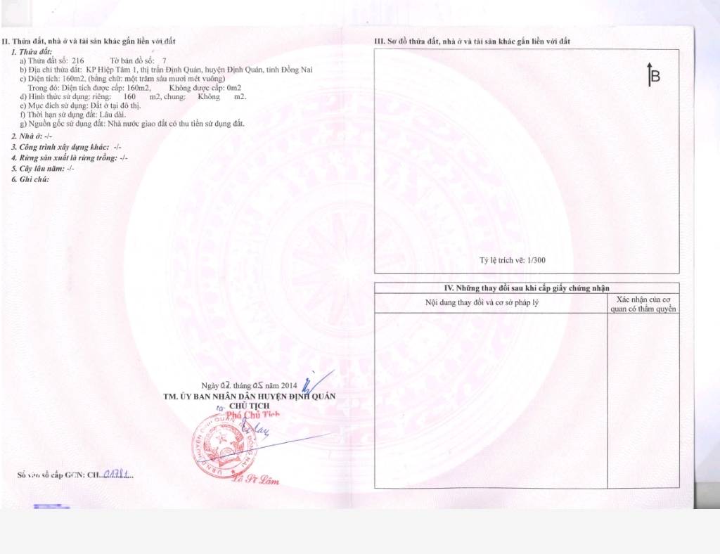 Bán nhà Định Quán Đồng Nai, dt 160m2 2 mặt tiền khu tái định cư trung tâm giá 4.2 tỷ