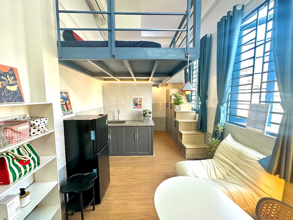 Cho thuê duplex Trần Bình Trọng Bình Thạnh 40m2 1PN 1WC full nội thất, giá 6 triệu