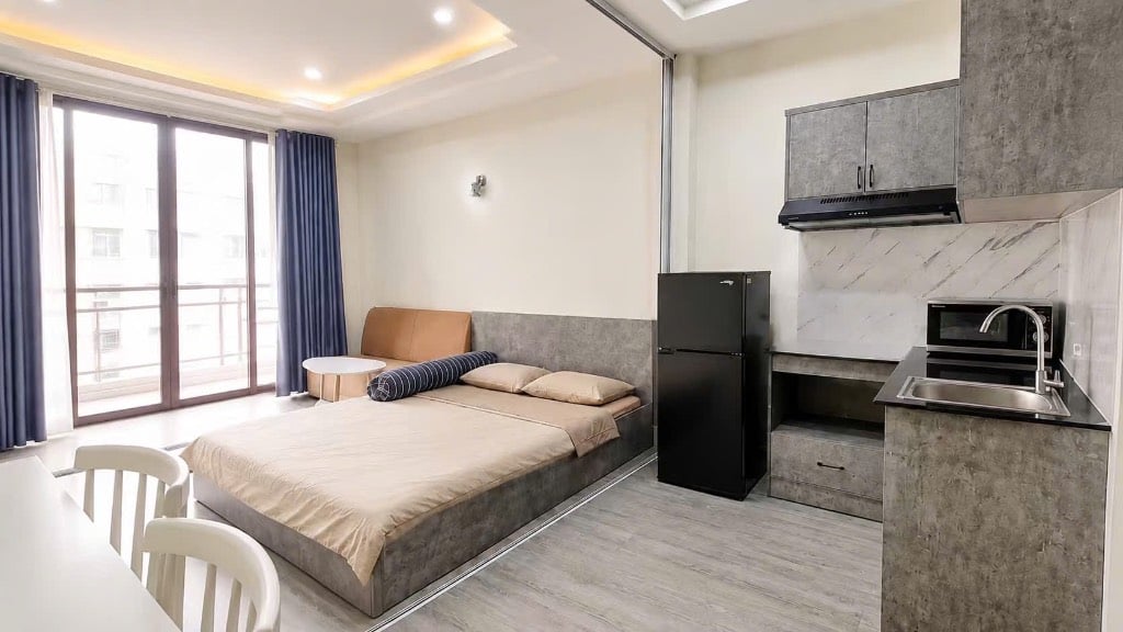 CHO THUÊ PHÒNG UNG VĂN KHIÊM BÌNH THẠNH, 45M² + BAN CÔNG LỚN, FULL NỘI THẤT