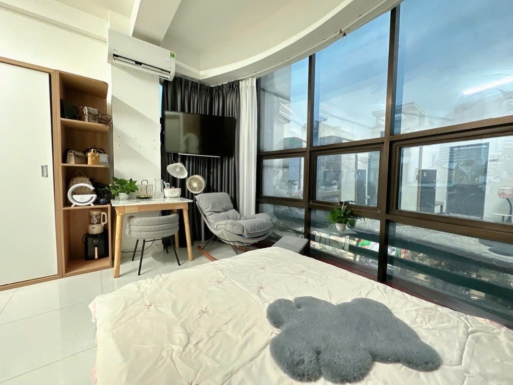 CHO THUÊ CĂN HỘ BẠCH ĐẰNG BÌNH THẠNH, 45M² VIEW TOÀN THÀNH PHỐ CỬA SỔ LỚN