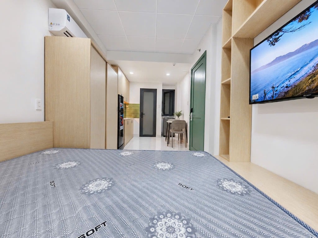 Cho thuê căn Studio Hoàng Hoa Thám Bình Thạnh, full nội thất, giá chỉ 7.6tr/tháng