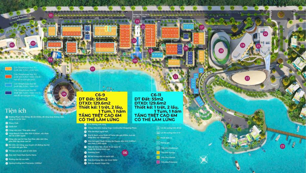 Bán shophouse Vega City, Vĩnh Hòa, Nha Trang, DT 55m2 4 tầng, giá 10 tỷ