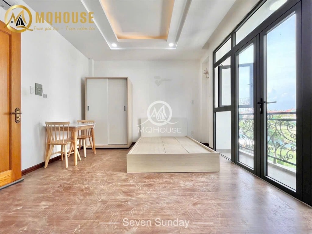 CHO THUÊ CĂN HỘ ĐẶNG THÙY TRÂM, BÌNH THẠNH, MỚI BAN CÔNG THOÁNG MÁT  - SÁT VLU