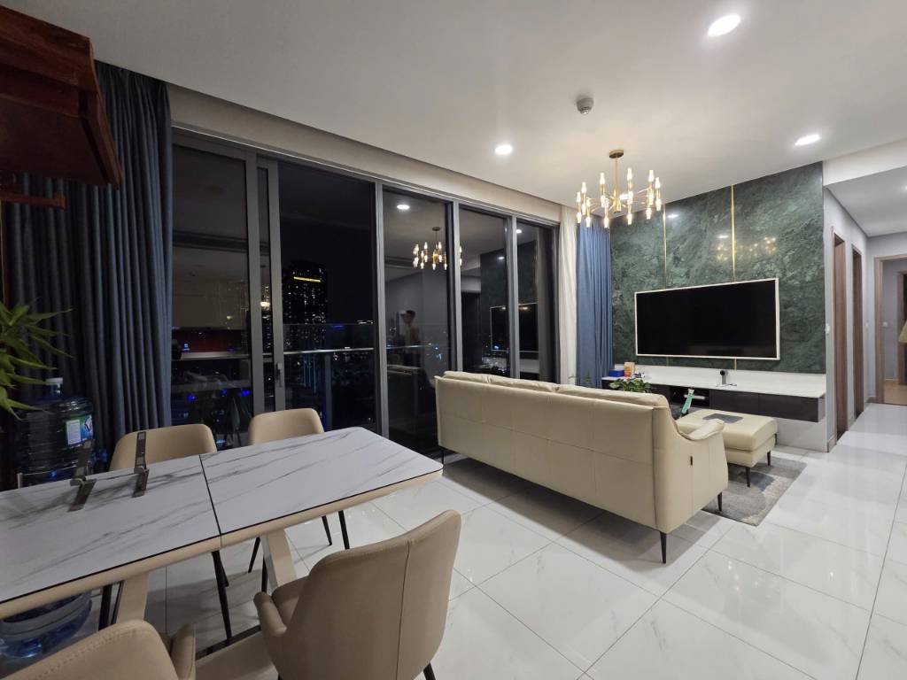 Cho thuê căn hộ Sunwah Pearl Bình Thạnh, 110m² 2PN 2WC, full nội thất, giá 45 triệu