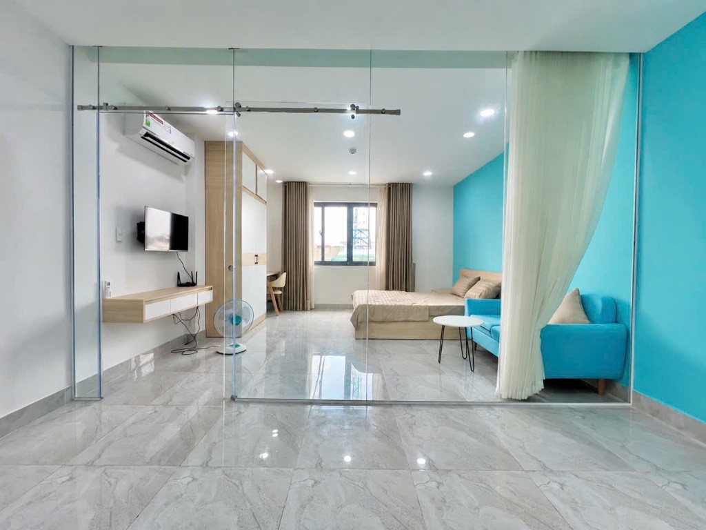 Cho thuê phòng Đào Duy Anh Phú Nhuận, 50m² 1PN 1WC, full nội thất, giá 6.5 triệu