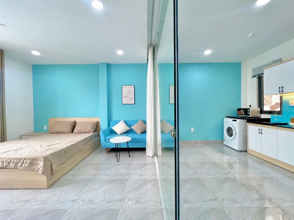 CHO THUÊ CĂN HỘ TÁCH BẾP THÍCH QUẢNG ĐỨC, PHÚ NHUẬN, 45M2 GẦN CHỢ BÀ CHIỂU, TIỆN DI CHUYỂN