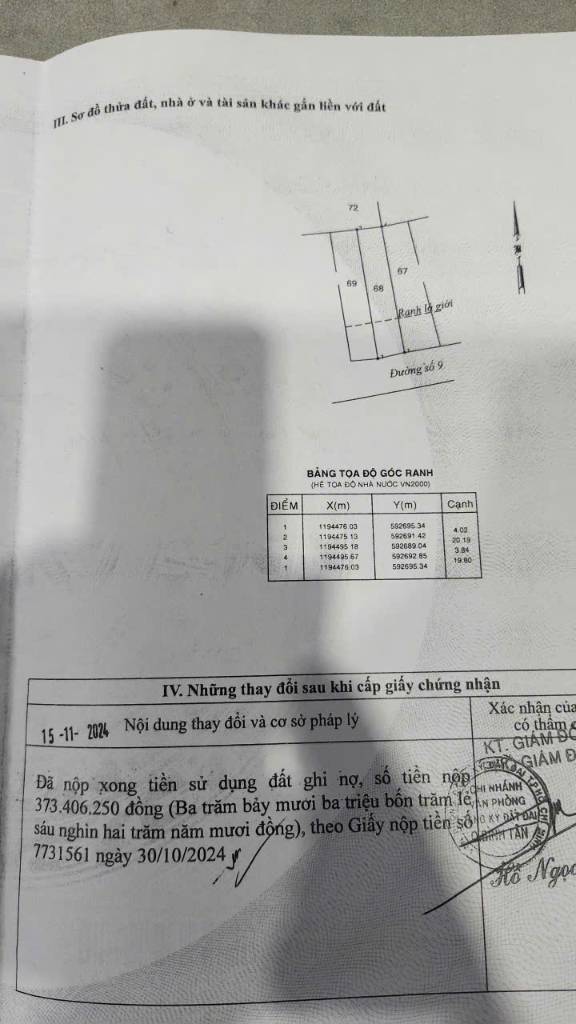 Nền thổ cư mặt tiền đường số 9, phường Bình Hưng Hòa, Bình Tân diện tích 80m2 giá 4,5 tỷ