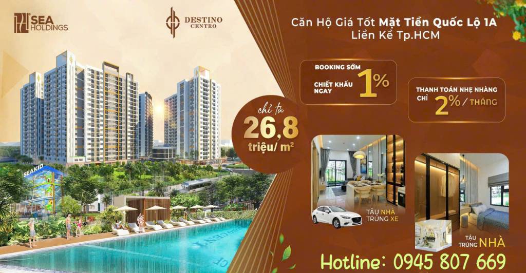 Căn hộ liền kề cao tốc Bến Lức - Long Thành, cách eco retreat 5km