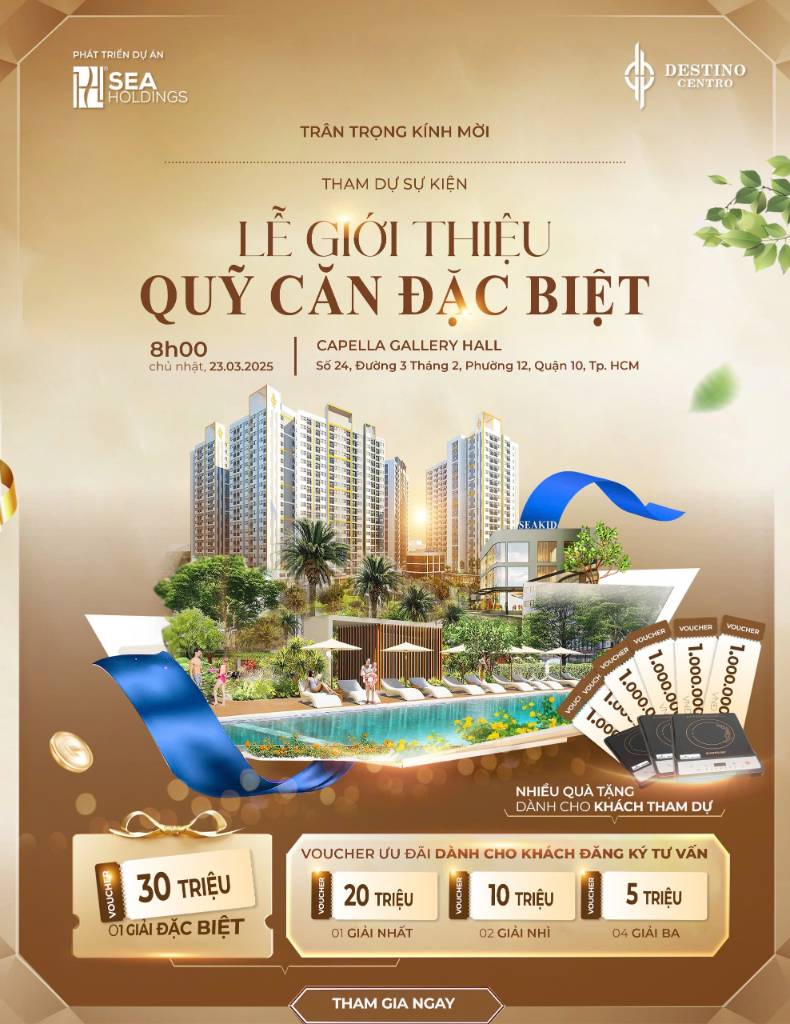 Sự kiện giới thiệu quỹ căn đẹp tại dự án Destino Centro