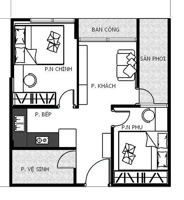 Bán căn hộ chung cư 50m2 Calla Apartment Quy Nhơn, đầy đủ nội thất, pháp lý rõ ràng