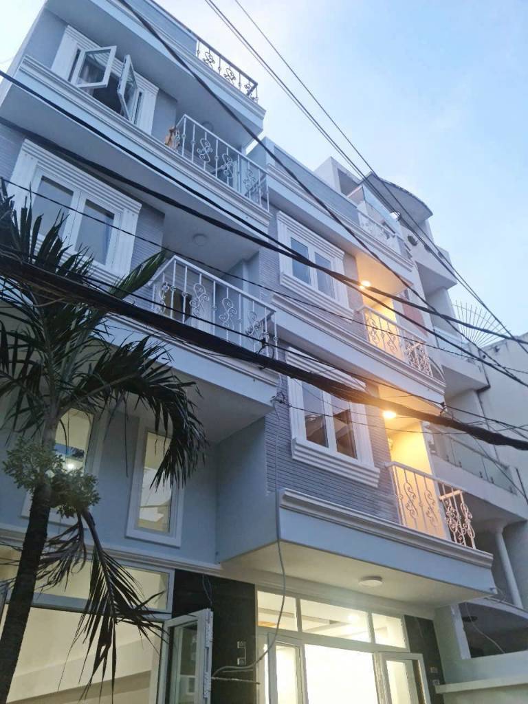 12.4tỷtl -4x23m(90m2)-5lầu-11 phòng-hẻm xe hơi -nhà xây mới