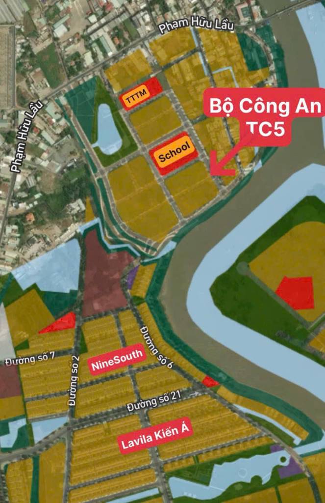 Bán Lô Đất Khu Compound dự án Bộ Công An đường Phạm Hữu Lầu, Phước Kiển, Nhà Bè