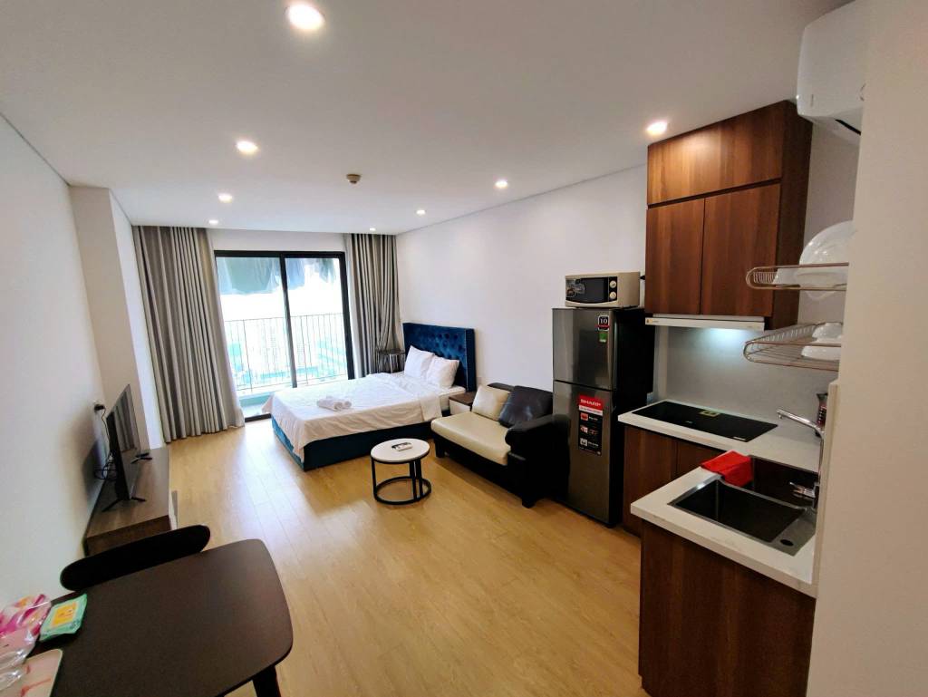 Cho thuê căn hộ studio 38m² Vinhomes D’Capitale, full nội thất, giá 13 triệu/tháng