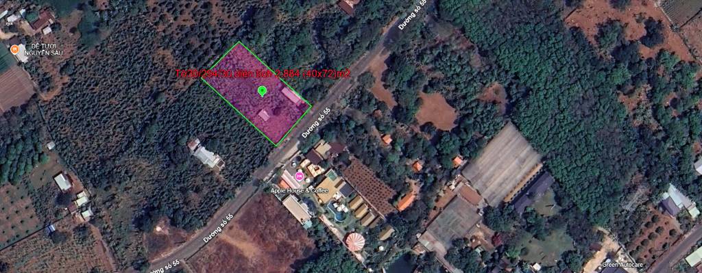 Bán đất mặt tiền 40m diện tích 2884m2 tại đường 55 Xã Hoà Long, TP bà rịa giá tốt