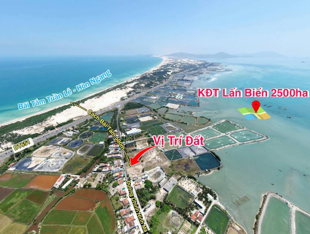 Bán đất trục chính Ninh Mã, Gần bãi tắm, Tiềm năng sinh lời cao