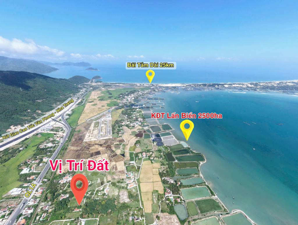 Bán nhanh lô đất Cổ Mã, trung tâm Vân Phong, gần cao tốc, sân bay, cảng biển, giá hơn 15 tỷ