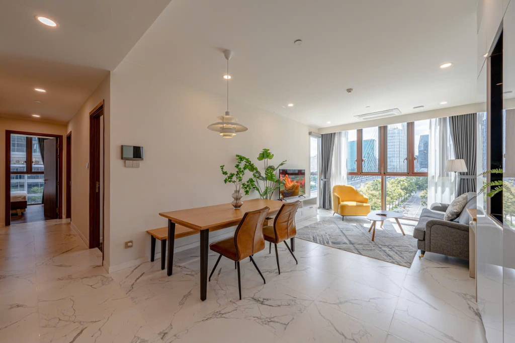 Cho thuê căn hộ The Metropole Thủ Thiêm 3PN 107m2, Căn góc full nội thất, view Bitexco Quận 1 siêu đẹp, Giá chỉ 65 triệu/tháng