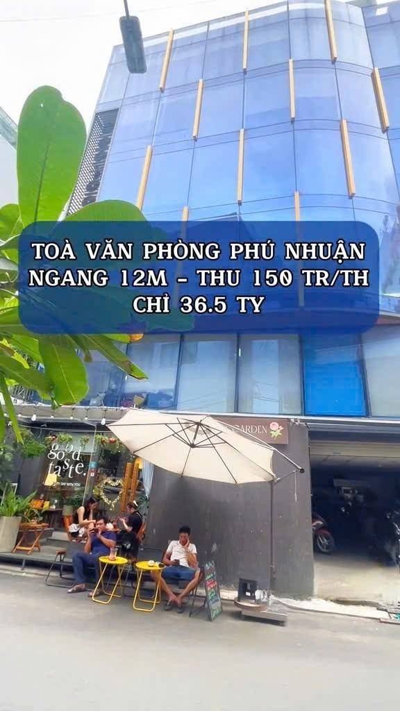 TOÀ NHÀ VĂN PHÒNG 7 TẦNG - NGANG KHỦNG 12m - CHO THUÊ 150TR/THÁNG. 5%/NĂM
