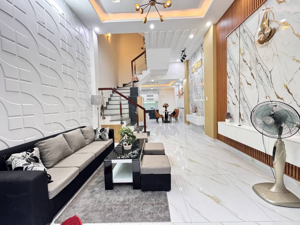 NHÀ ĐẸP 4 TẦNG 45m2 4 PN - FULL NỘI THẤT HẺM OTO THÔNG