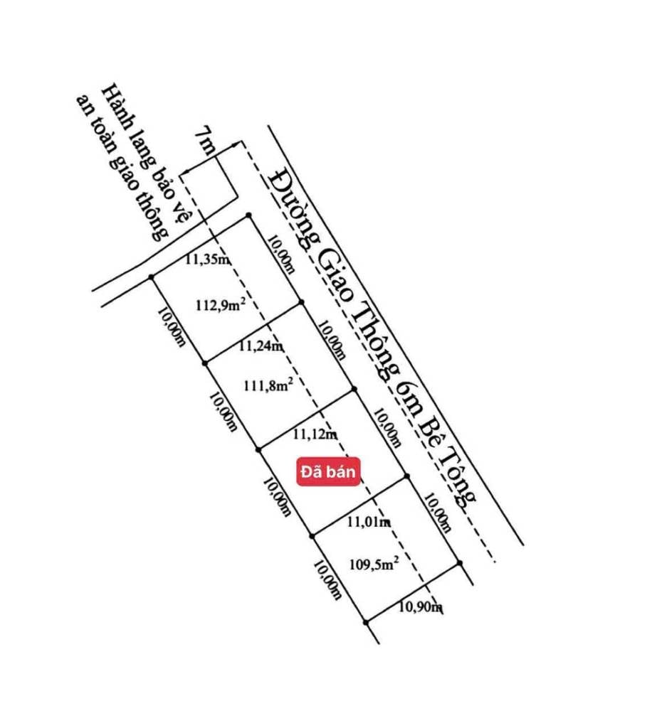 Bán nền thổ 10x11m MT đường đan 6m, cách Cao Thị Mai 400m, xã Tân Trụ, Tây Ninh