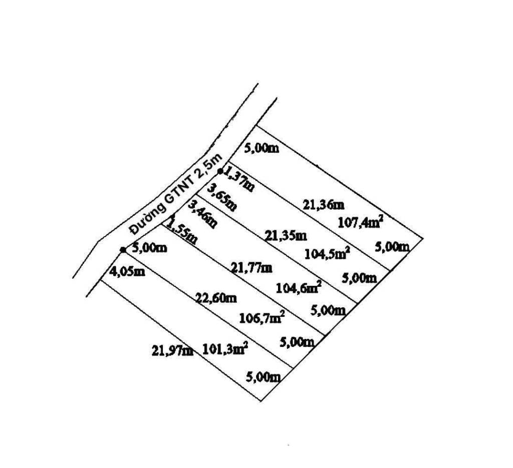Bán nền thổ 5x21.5m, MT lộ đan 4m, cách nhựa Bình An 150m, ra TL833 1km – X. Tân Trụ, Tây Ninh