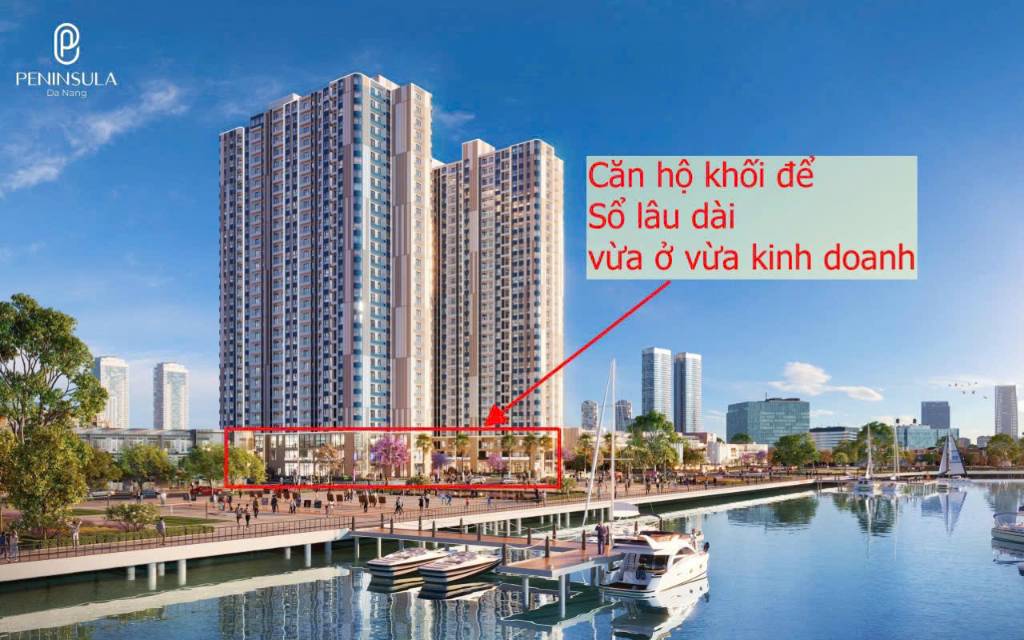 Sản Phẩm Siêu Hiếm – Khối Đế Thương Mại Peninsula – View Sông, Sổ Lâu Dài, Khai Thác Ngay!