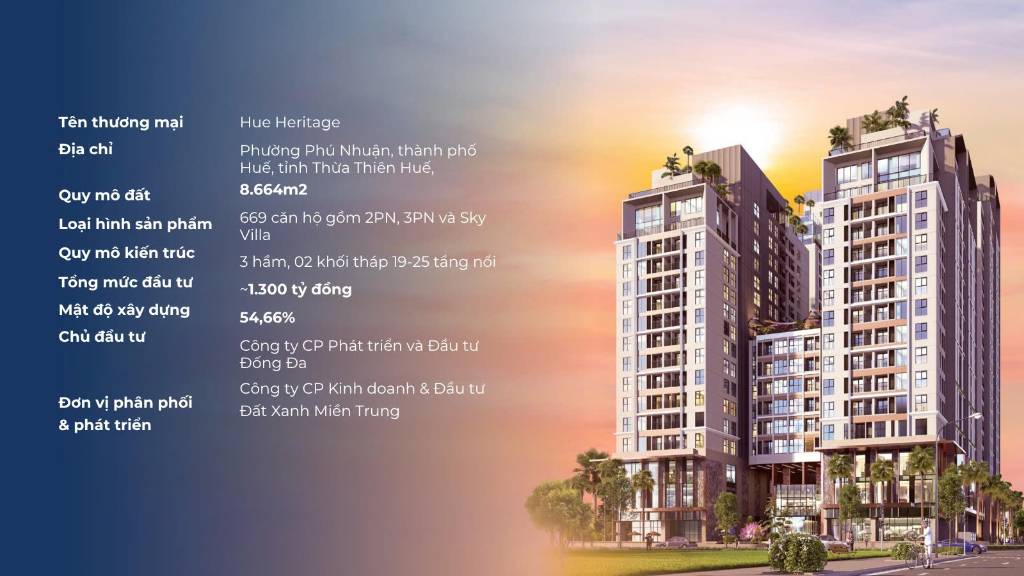 Sở hữu căn hộ đắt giá nhất TP Huế, mặt tiền Đống Đa, pháp lý rõ ràng