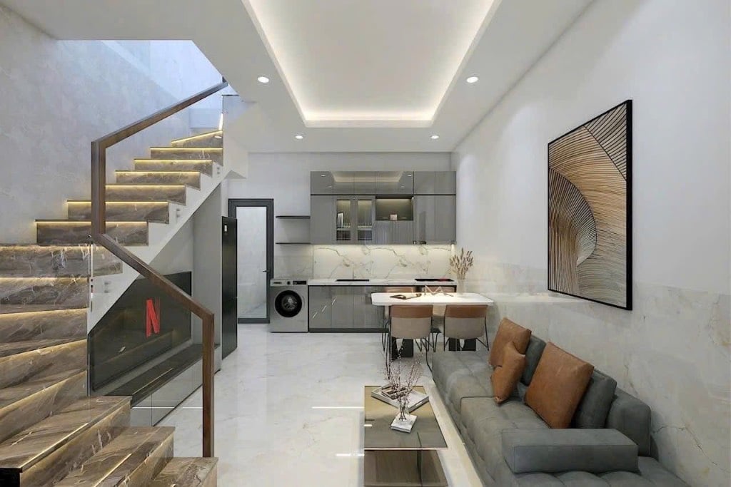 Bán nhà phố đẹp, trung tâm phường 4, Tp. Tân An, Long An, 70m², chỉ 2tỷ1– shr