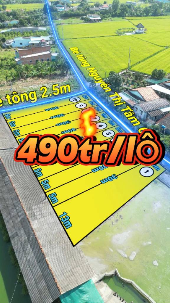 Đất thổ cư đường bê tông 6m, đường thông, gần đường vành đai 4, đầu tư cực tiềm năng