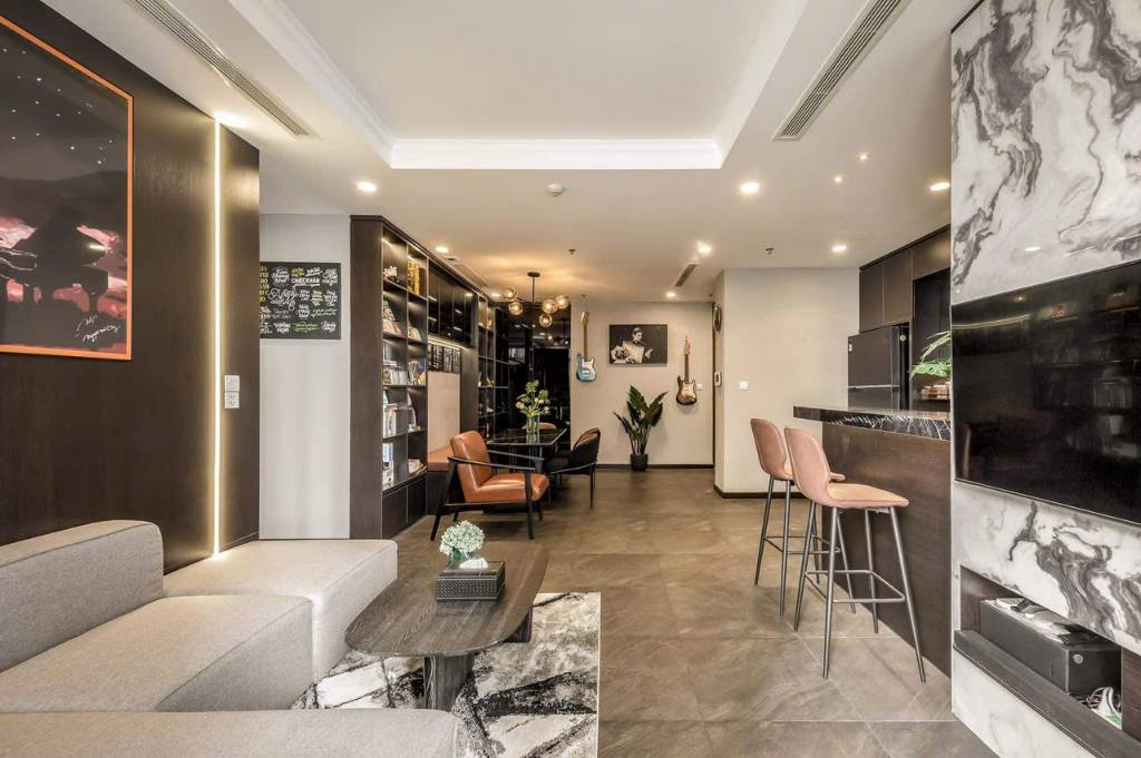Cho thuê Landmark 4 - Vinhomes Central Park, Căn hộ 3 phòng ngủ nội thất sang trọng