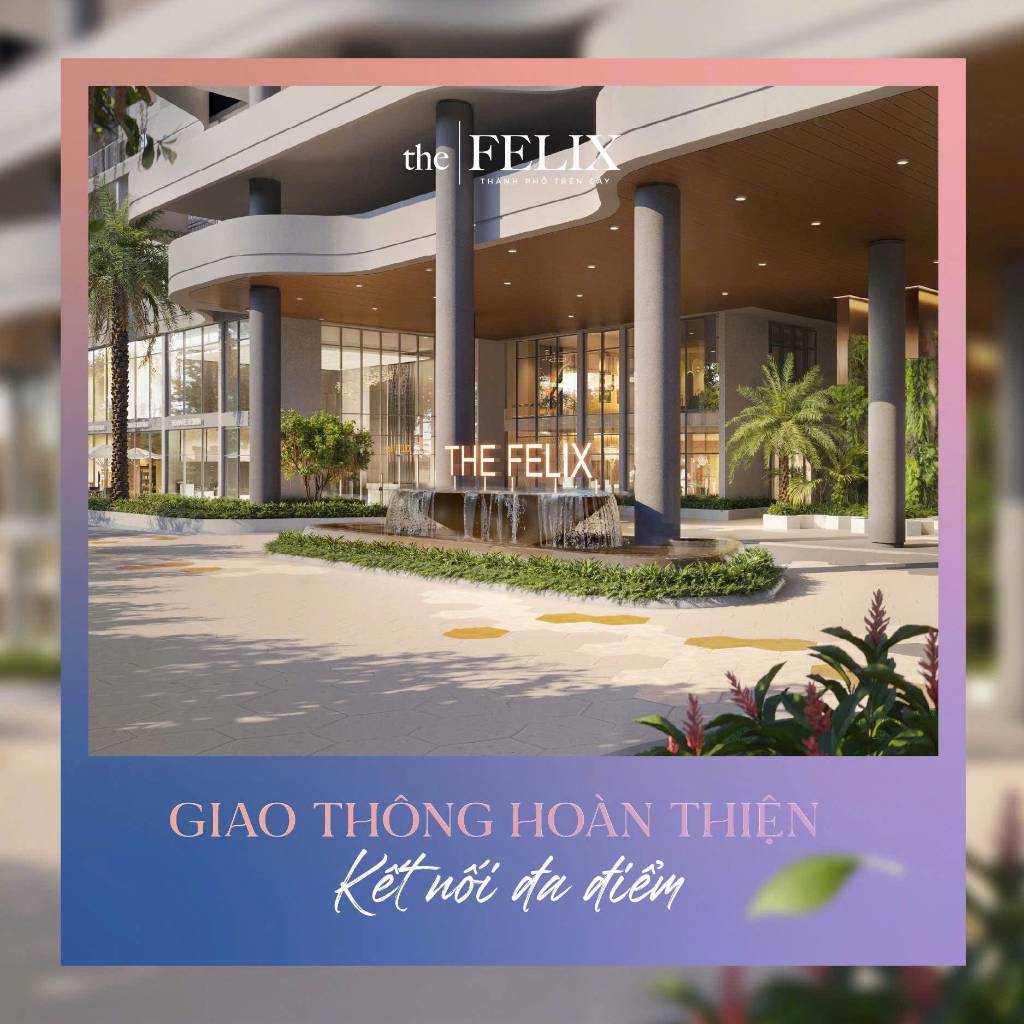 Bán căn hộ chung cư 46m2 The Felix, Thuận An, giá 1.6 tỷ tiện ích đầy đủ