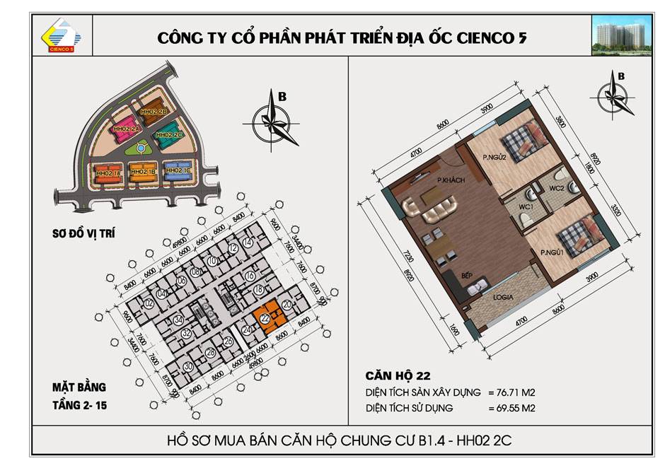 Chính chủ bán gấp căn hộ 77m2 ban công Đông Nam, chung cư Thanh