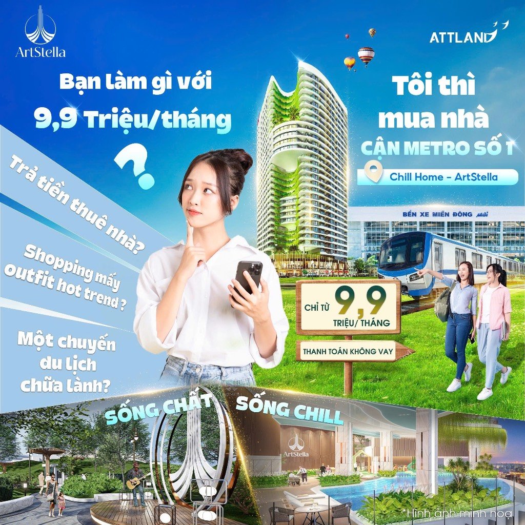 CĂN HỘ ARTSTELLA ĐỐI DIỆN GA METRO - SUỐI TIÊN LIỀN KỀ LÀNG ĐẠI HỌC