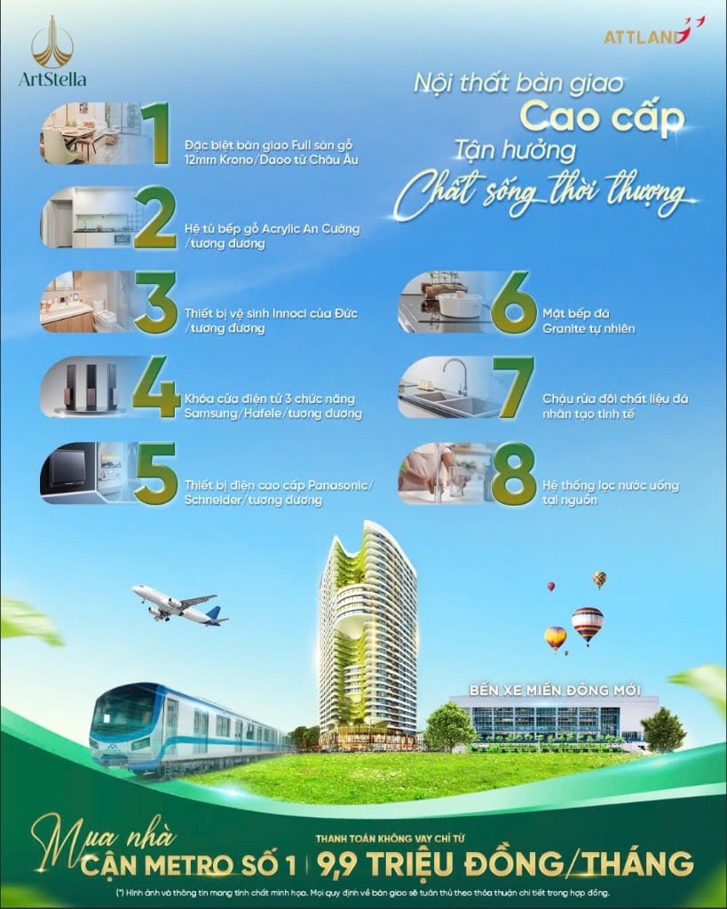 CĂN HỘ ARTSTELLA ĐỐI DIỆN GA METRO - SUỐI TIÊN LIỀN KỀ LÀNG ĐẠI HỌC