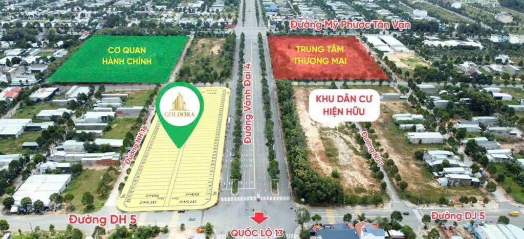 Suất nội bộ dự án Goldora Phường Thới Hòa - TP HCM 150m2 - chỉ cần 900tr sở hữu ngay