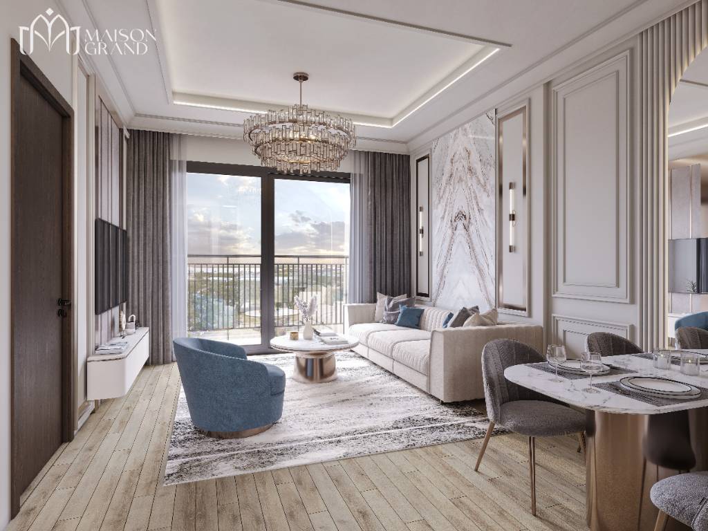 QL51/CĂN HỘ MAISON GRAND 3 PHÒNG NGỦ GIÁ CHỈ 2.6 TỶ (ĐÃ VAT)-NỘI THẤT CƠ BẢN, NGÂN HÀNG CHO VAY 70%