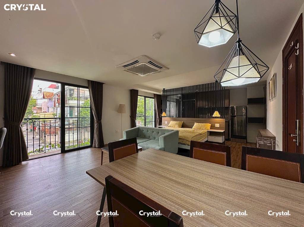 Căn hộ 1 phòng ngủ Ban công rộng 70m² - full nội thất - ngay công viên Lê Thị riêng