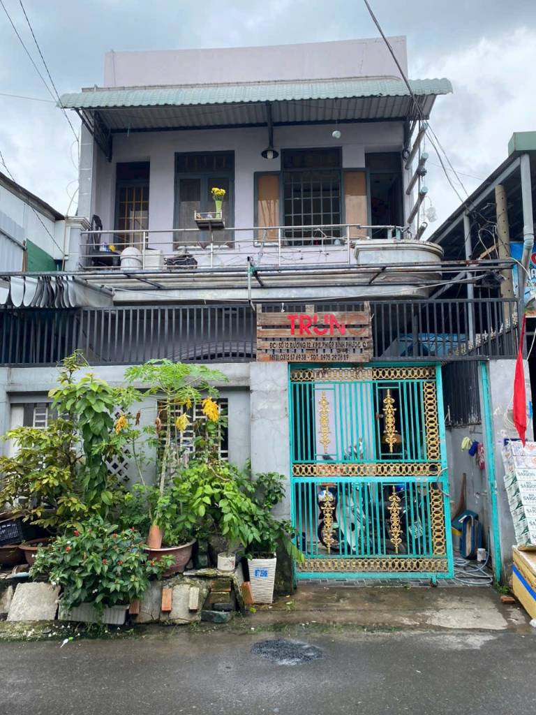 NHÀ MẶT TIỀN ĐƯỜNG 12, HBP, THỦ ĐỨC, ĐƯỜNG VÀO KDC JAMONA RESORT