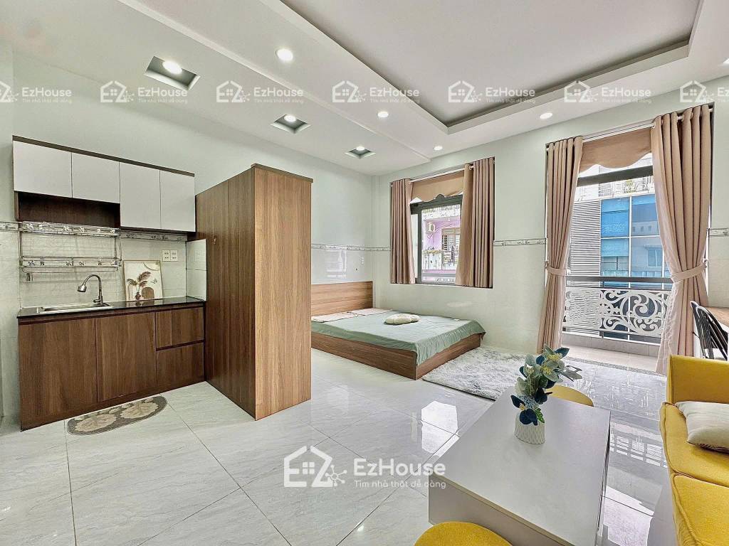 CĂN Hộ Studio - Rộng 35m² Ban Công Full Nội Thất - Thang Máy - ngay Sân Bay - công viên Gia Định