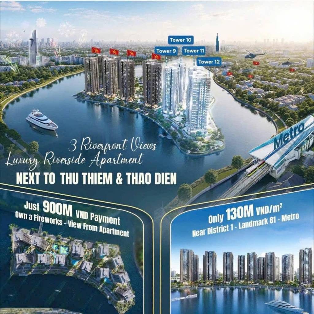 The Privé Quận 2 – Ra mắt tháp 9-10-11 đẹp nhất dự án, thanh toán linh hoạt, sở hữu dễ dàng