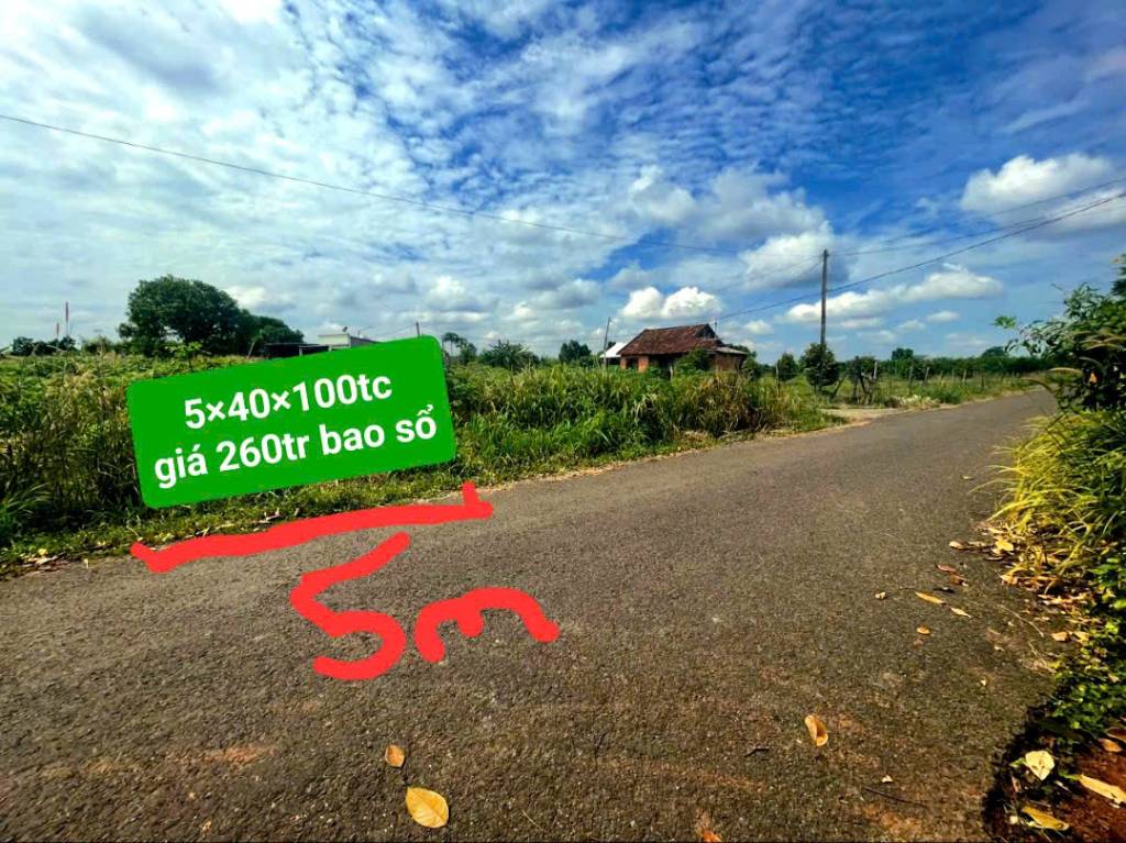 Bán đất thổ cư xã Tân Tiến, Bù Đốp, Bình Phước gần hồ sinh thái, giá chỉ 260tr