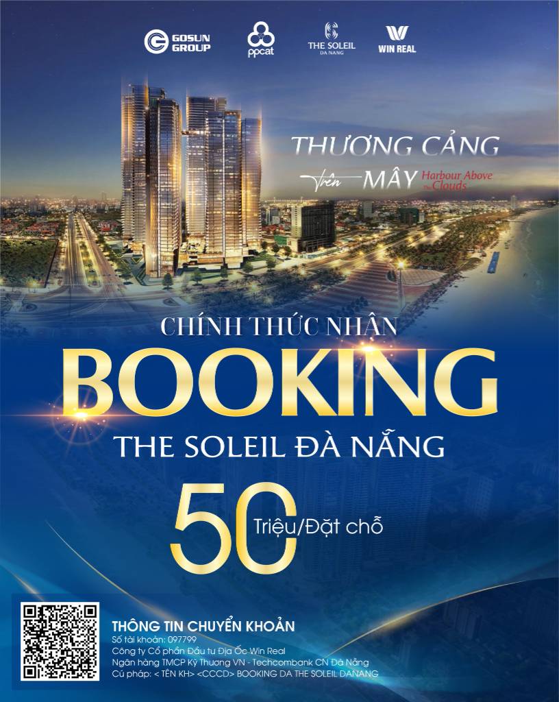 The Soleil Da Nang - Nhận booking chỉ từ 50 triệu, Gốc cđt CK hấp dẫn đến 14% Giá từ 2,4 tỷ