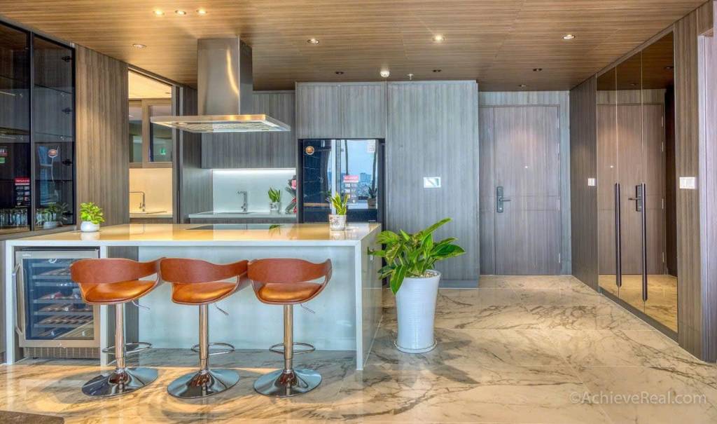 Cho thuê căn hộ The Cove Residence – Empire City, 3pn, 183m², view sông Sài Gòn, căn góc sang trọng