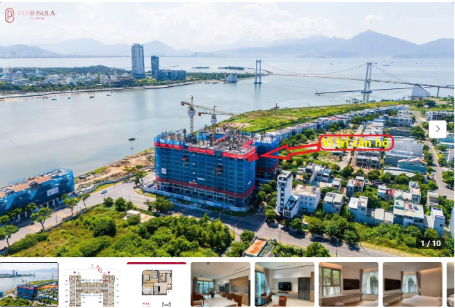 Chính chủ cần bán gấp căn 2PN Peninsula, view trực diện sông, view pháo hoa, hướng sông Hàn